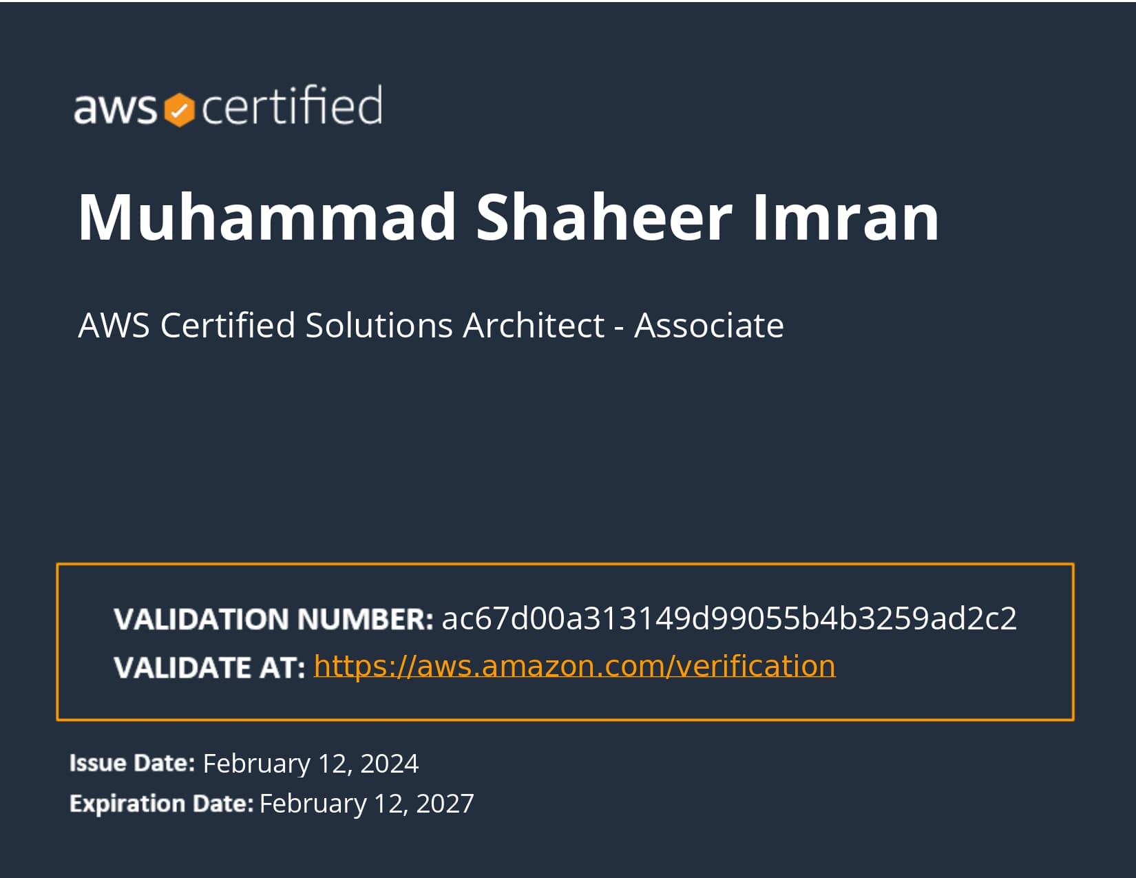 AWS Certified Solutions Architect - Associate